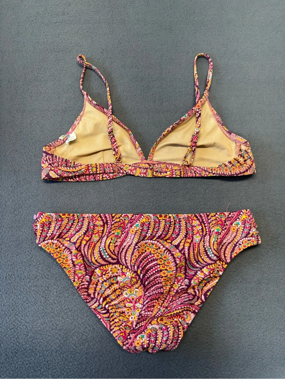 J. Crew Women’s Pink Paisley Two-Piece Bikini Set